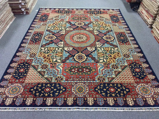 Mamluk 9X12 Multicolor handmade Wool Rug # 11363