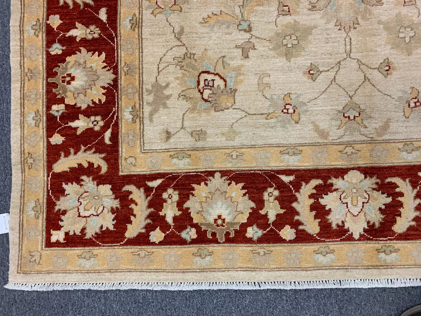 Beige/Rest Chobi 6X9 Handmade Wool Rug # 7941