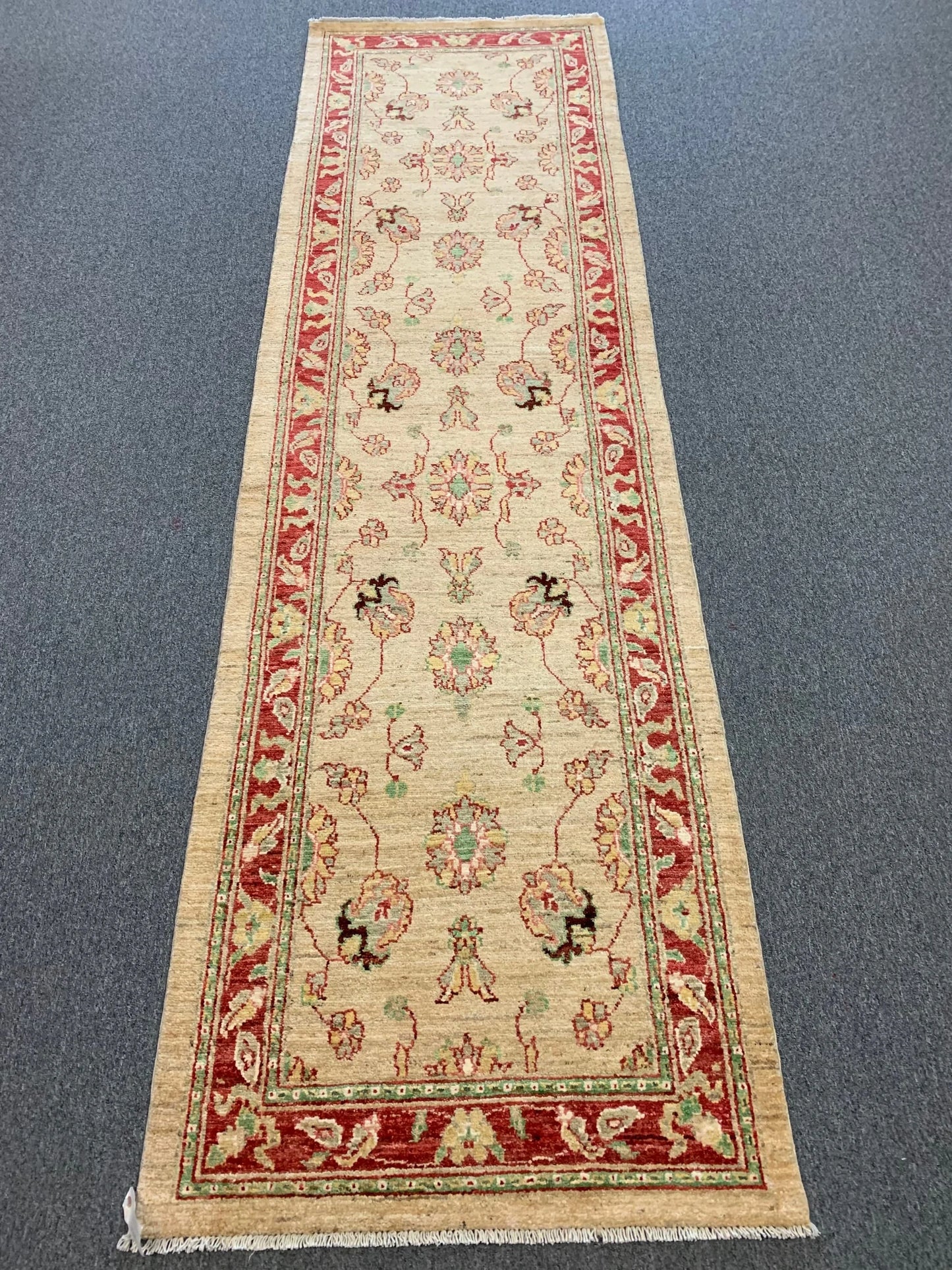 Oushak 3'X11' Handmade Wool Runner Rug # 8709