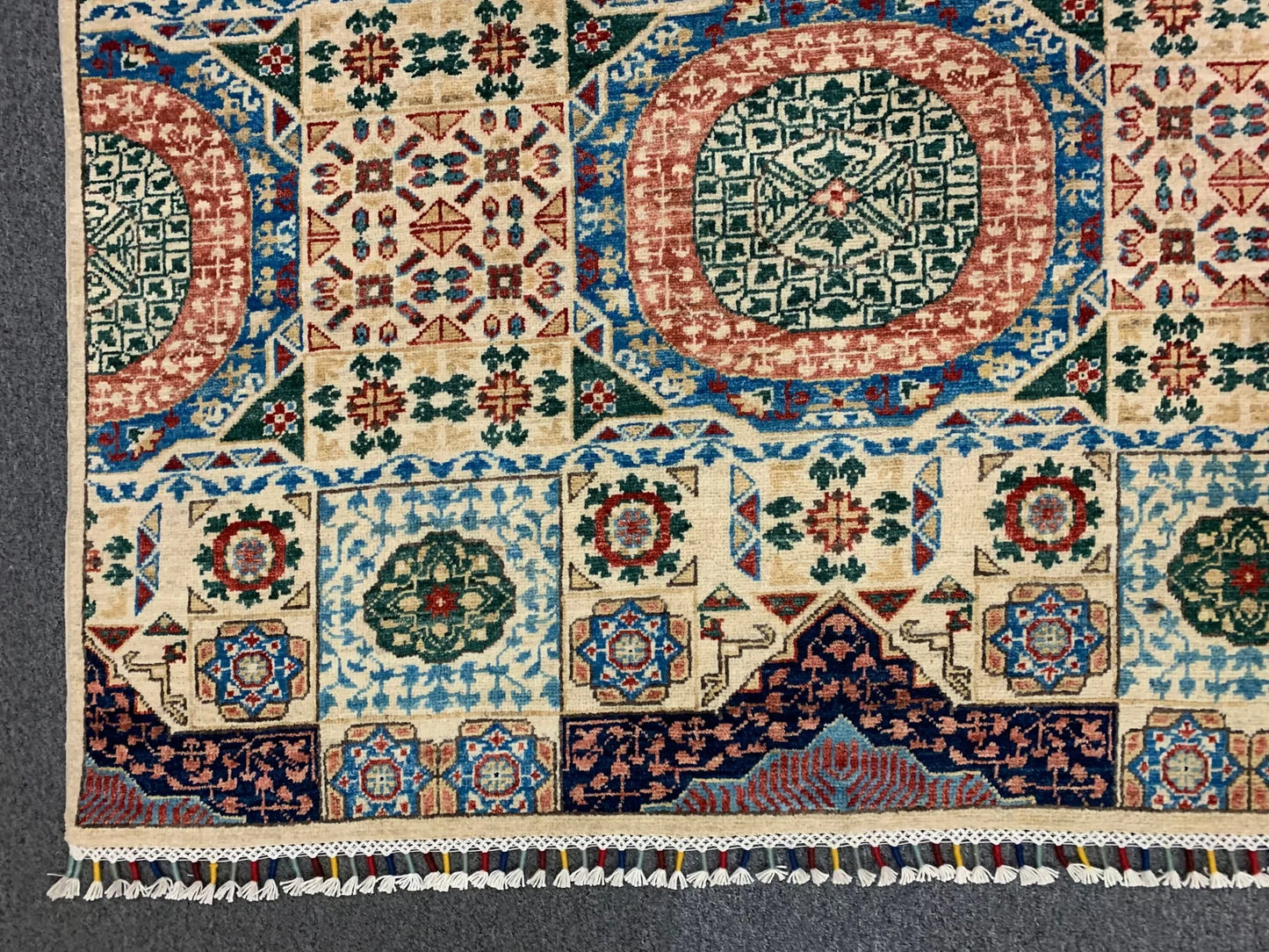 Mamluk Multicolor 10X14 Handmade Wool Rug # 11256