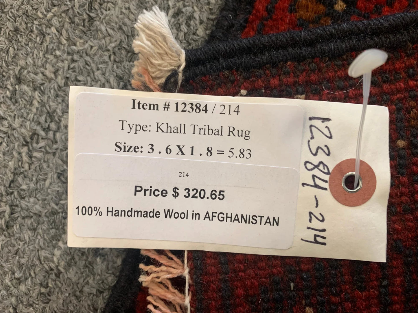 2 X 3 Khall Tribal Handmade Wool Rug # 12384