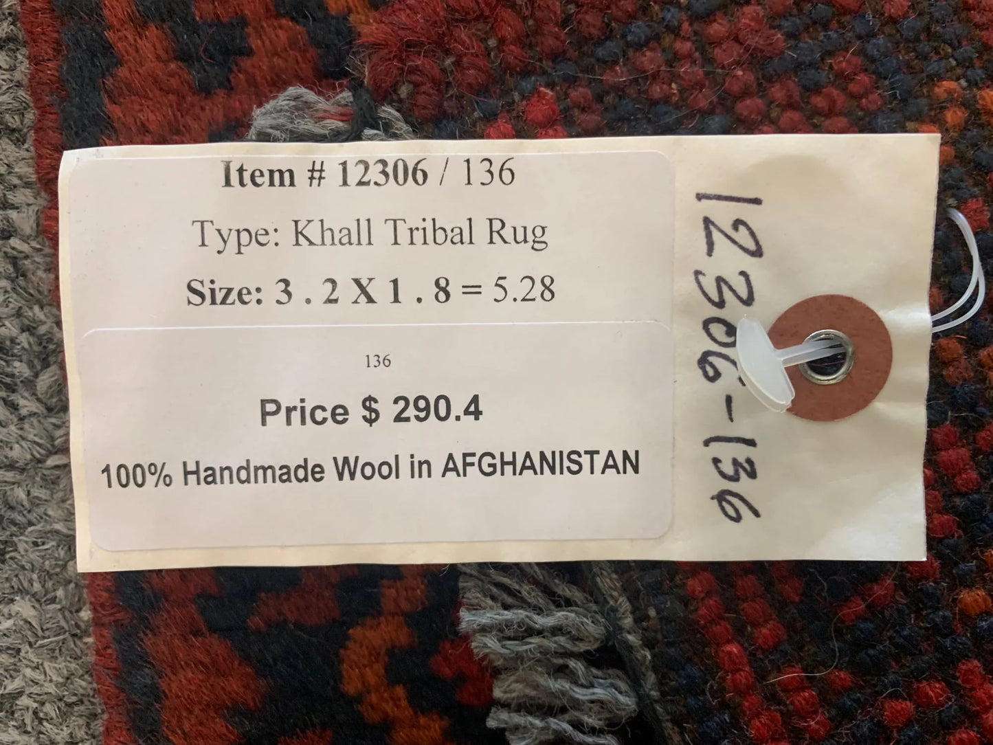 2 X 3 Khall Tribal Handmade Wool Rug # 12306