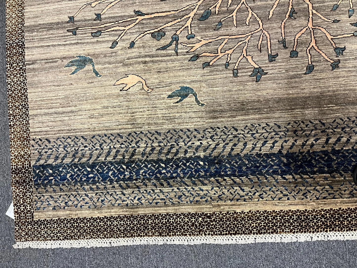 8X10 Gabbeh tribal landscape design Handmade Wool Rug # 12817