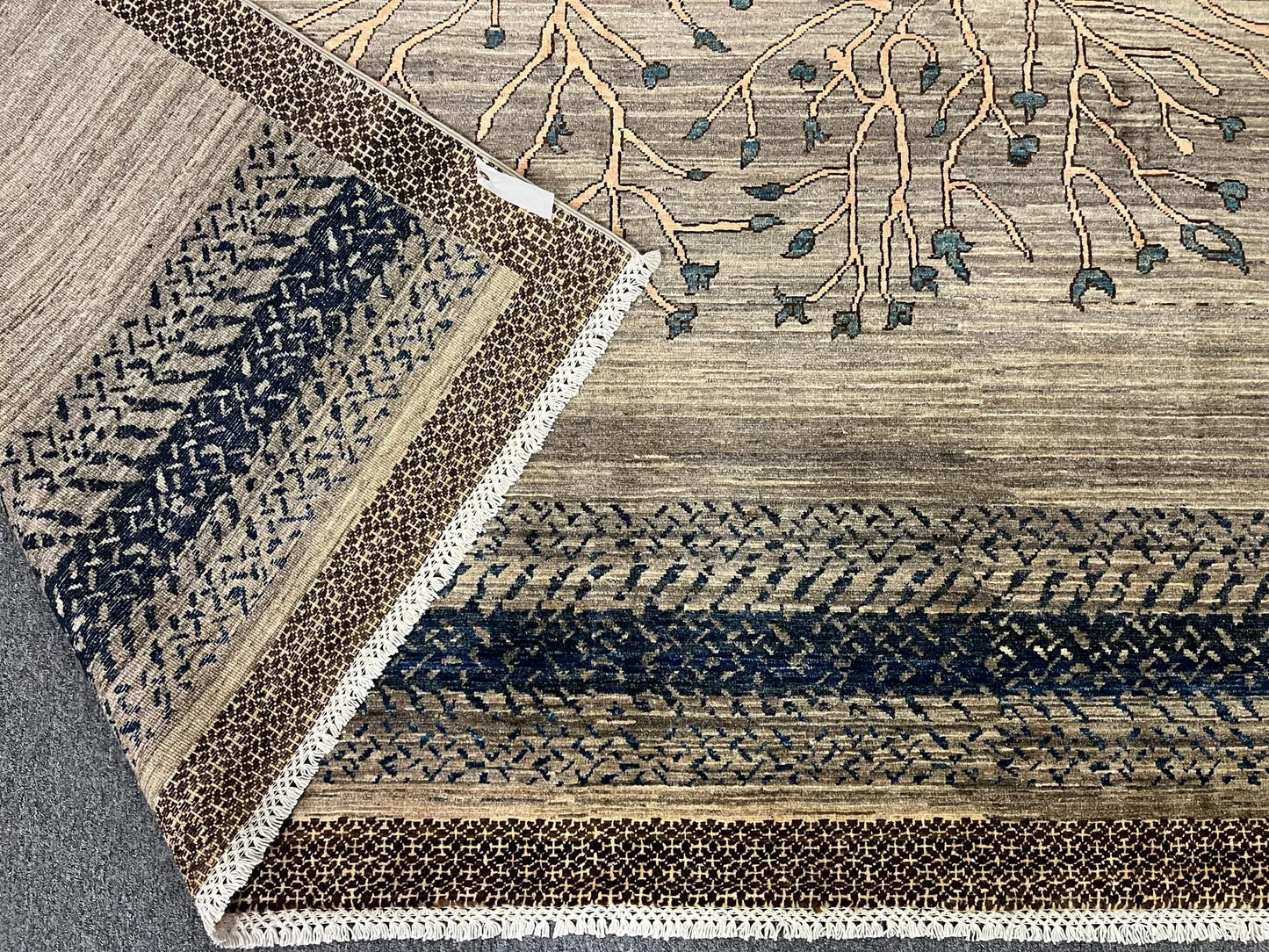 8X10 Gabbeh tribal landscape design Handmade Wool Rug # 12817