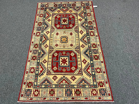 4X6 Kazak Handmade Wool Oriental Rug # 10909