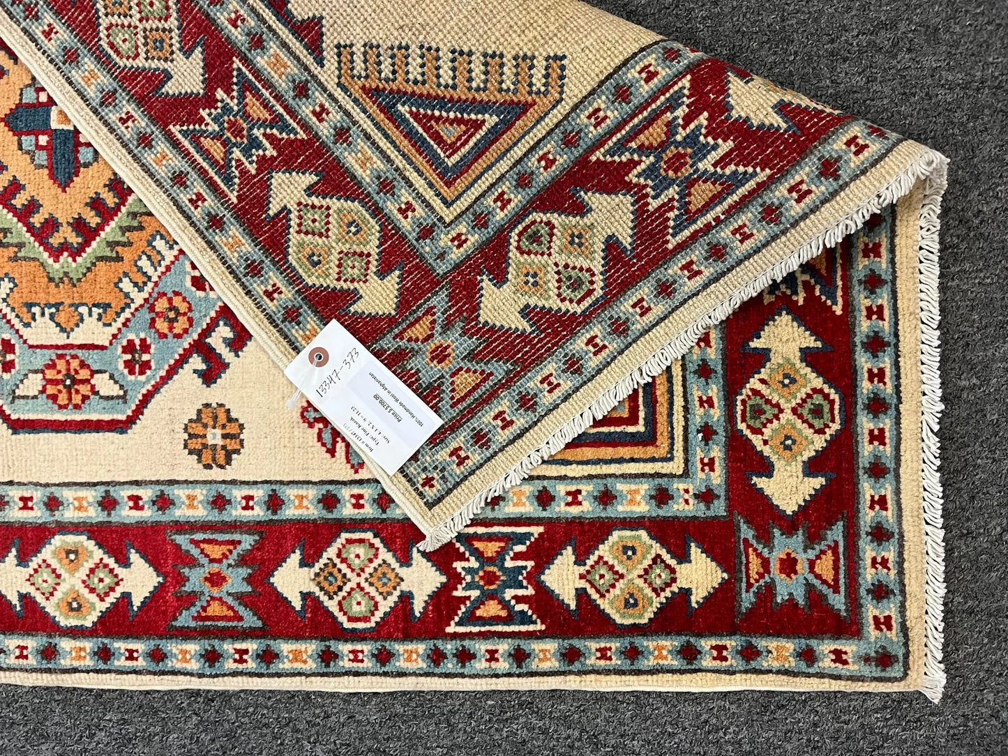 Kazak Multicolor 3X4 Handmade Wool Rug # 13347