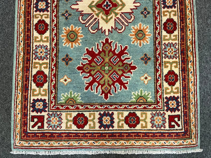 Kazak Multicolor 3X4 Handmade Wool Rug # 13343