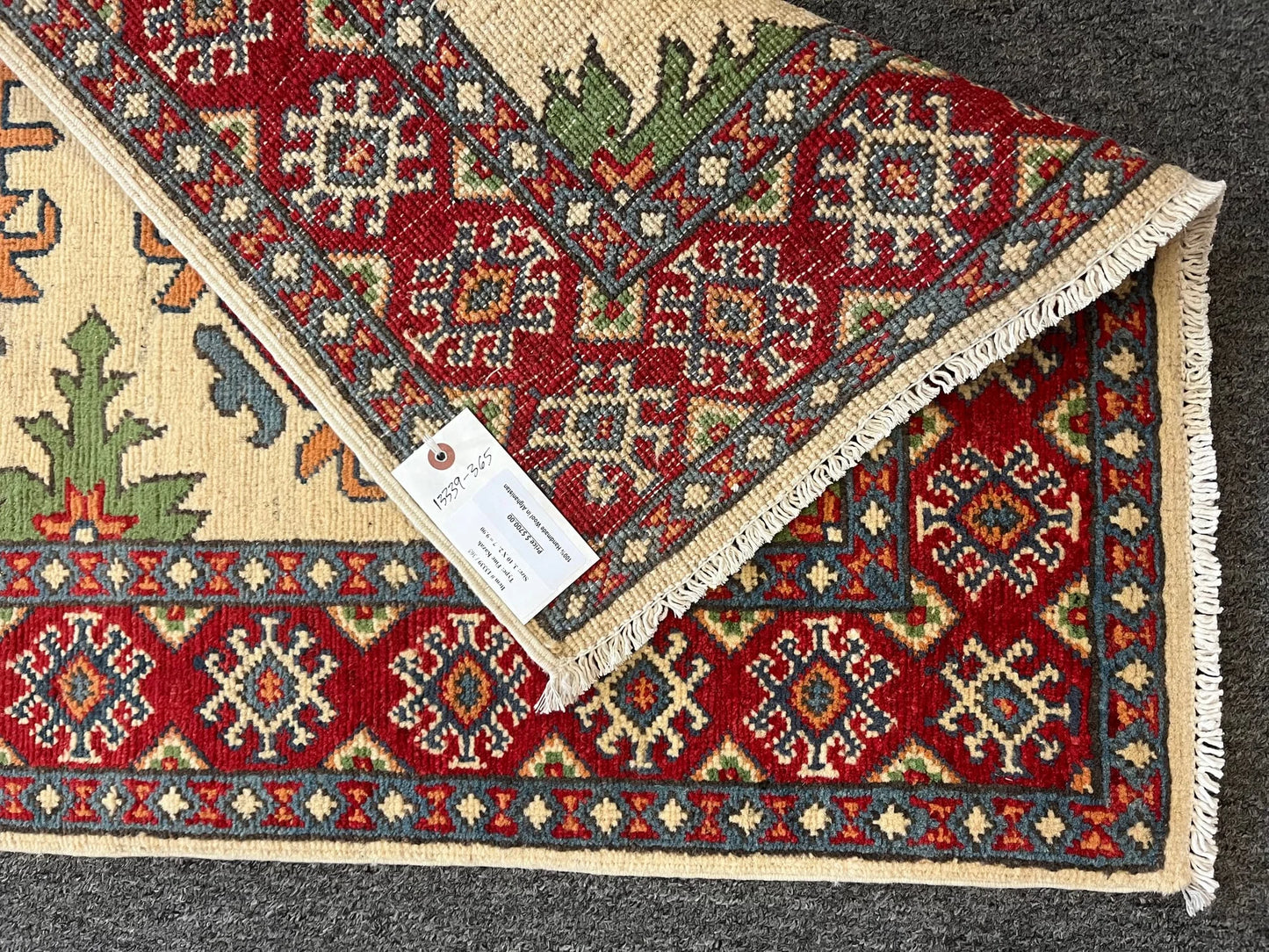 Kazak Multicolor 3X4 Handmade Wool Rug # 13339