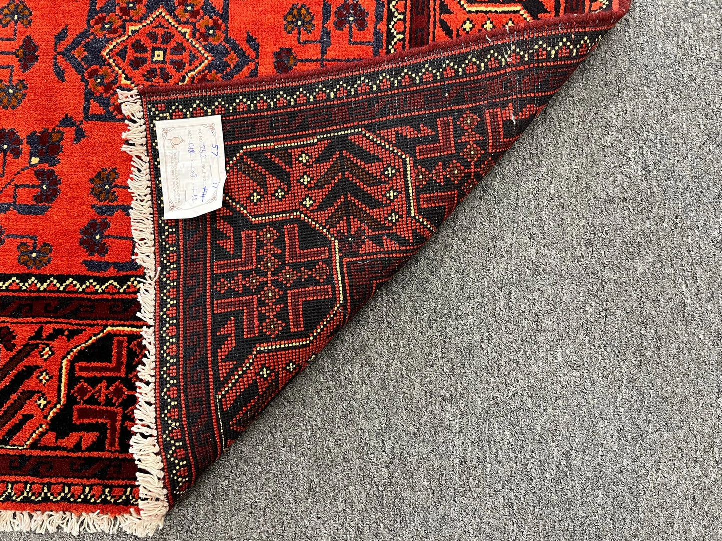 Khal Mohammadi Red Area Rug 3X5 Handmade Wool # 13488
