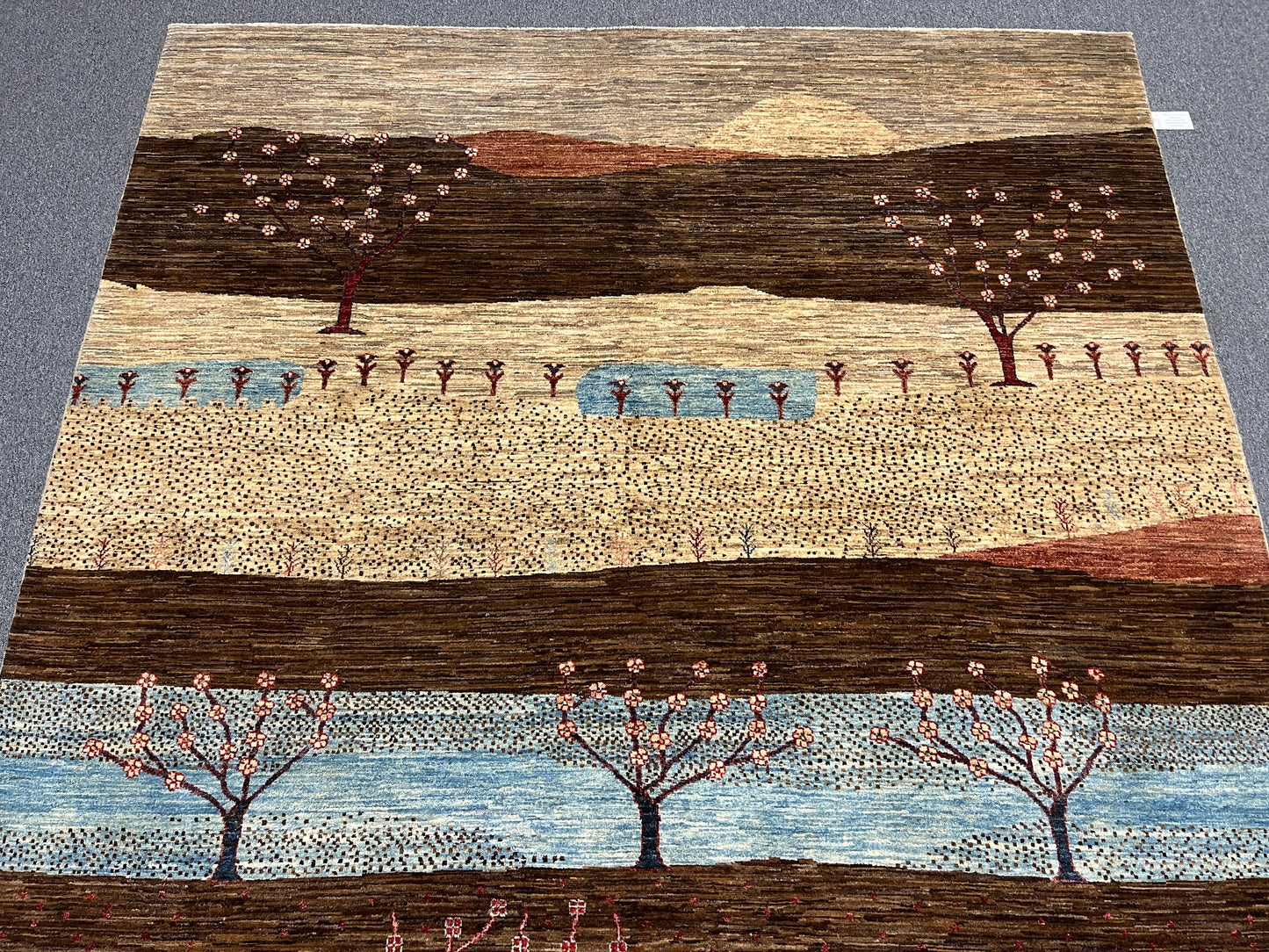 8X11 Gabbeh Loribaft Handmade Wool Tribal Rug # 14426