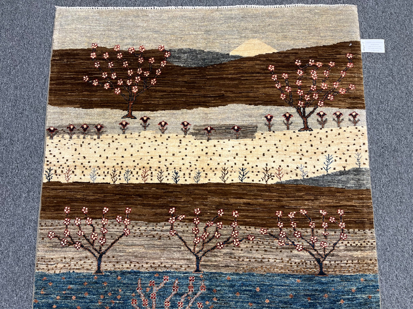 4X6 Gabbeh Loribaft Handmade Wool Tribal Rug # 14369