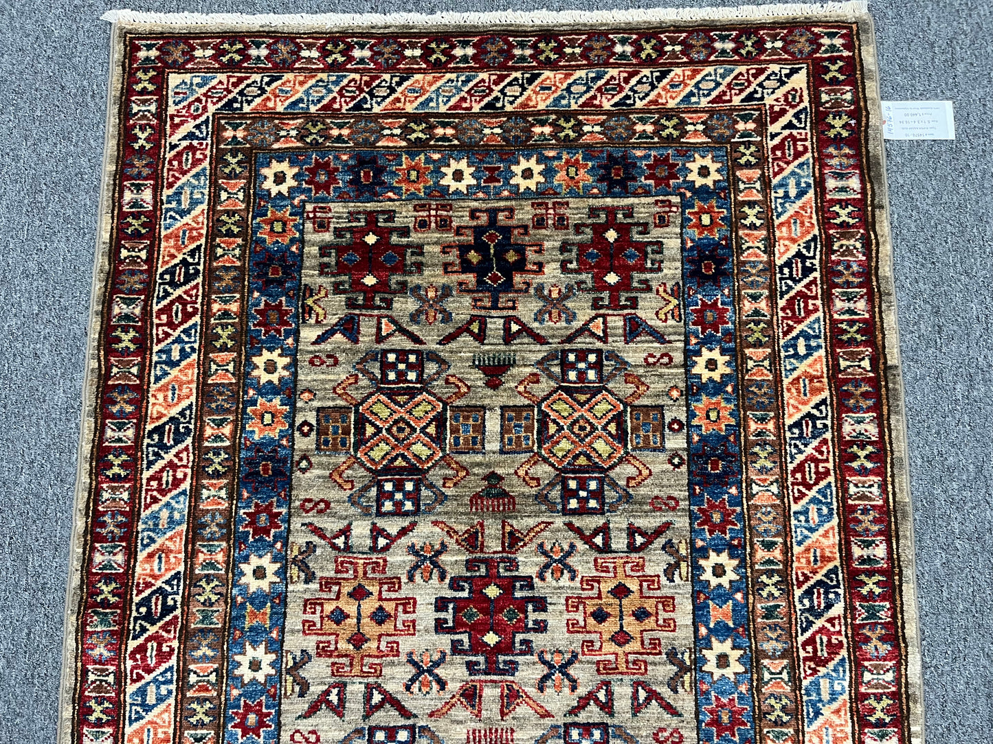 Super Kazak 3X5 Handmade Wool Rug # 14576