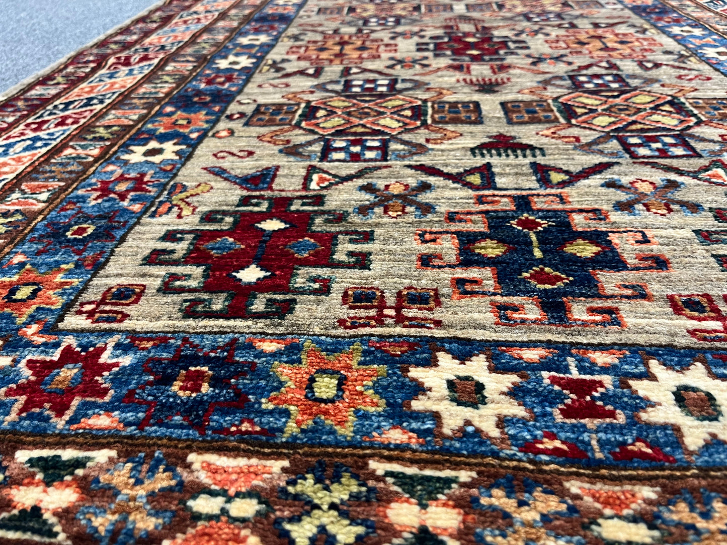 Super Kazak 3X5 Handmade Wool Rug # 14576