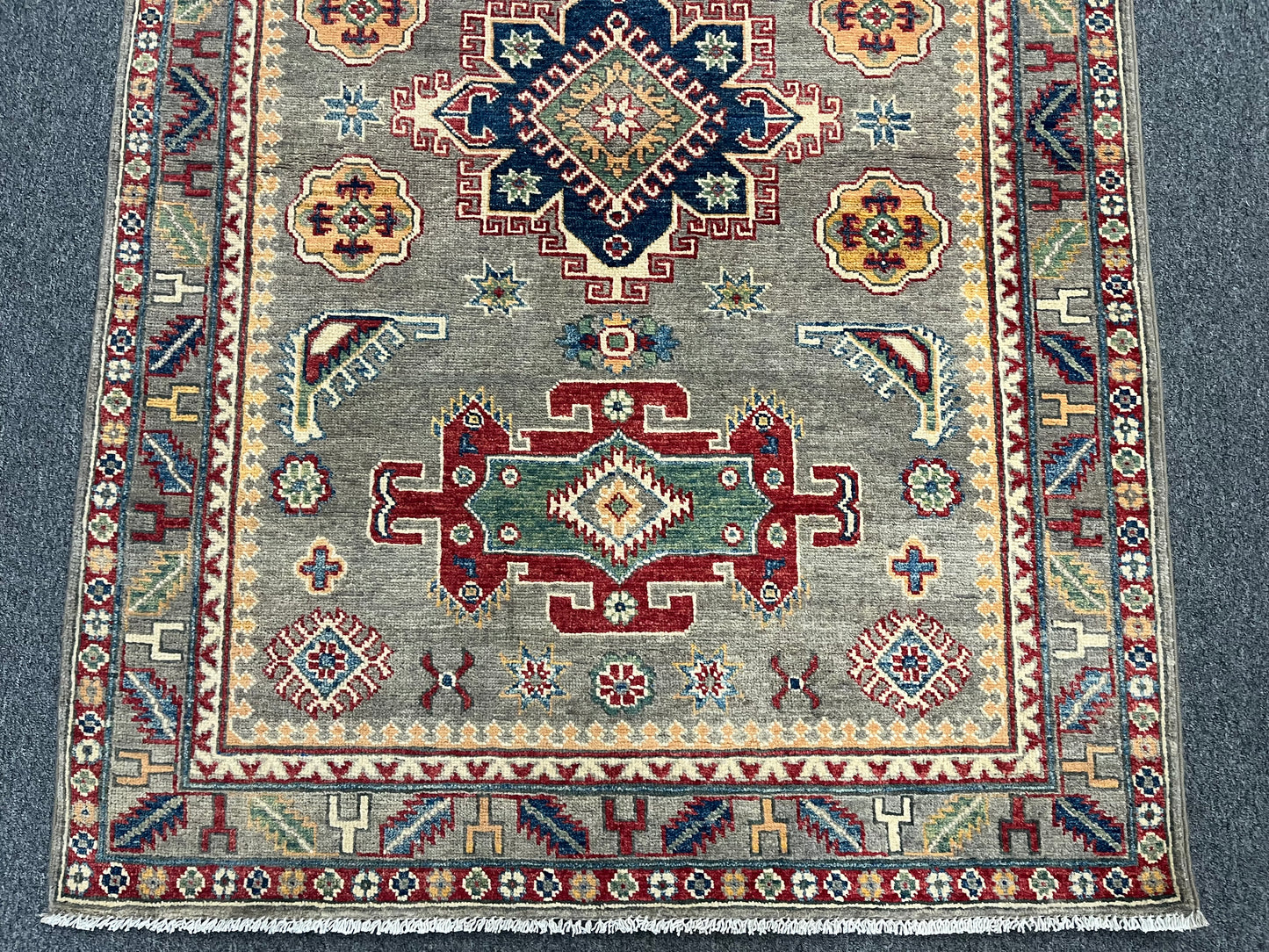 4 X 6 Kazak Handmade Wool Rug # 13673