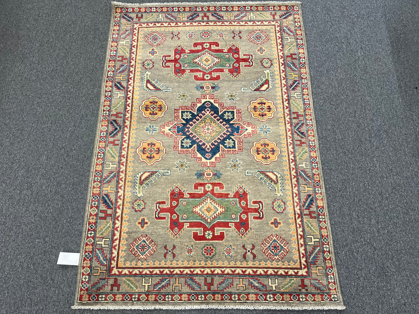 4 X 6 Kazak Handmade Wool Rug # 13673