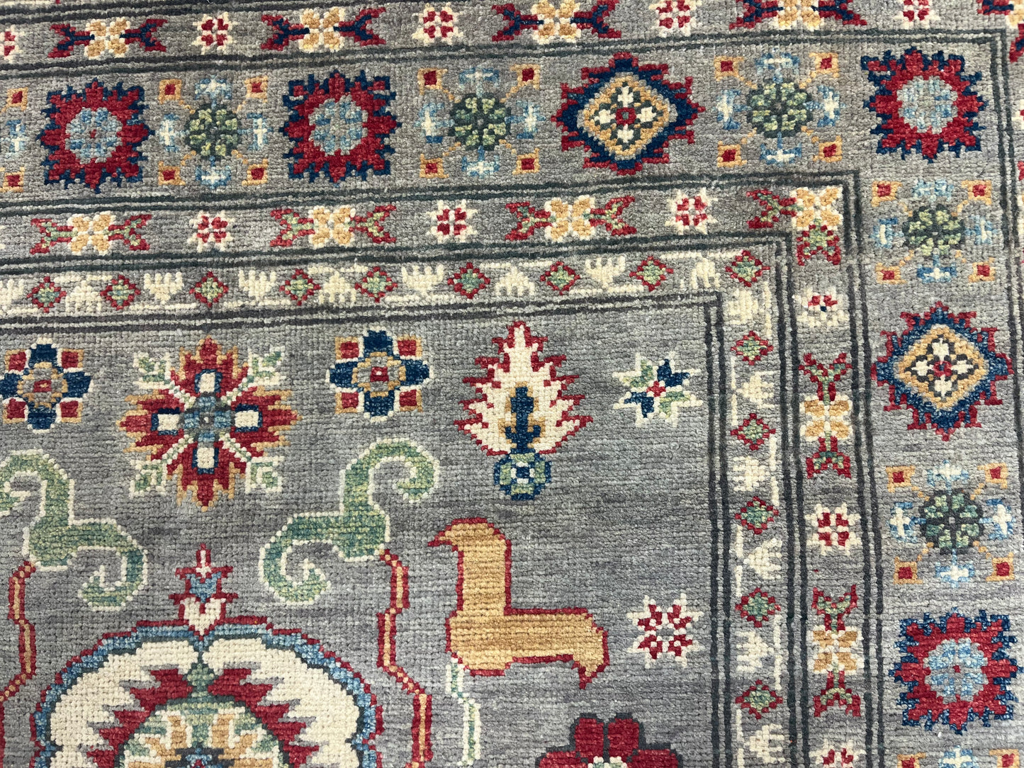 4 X 6 Kazak Handmade Wool Rug # 13671