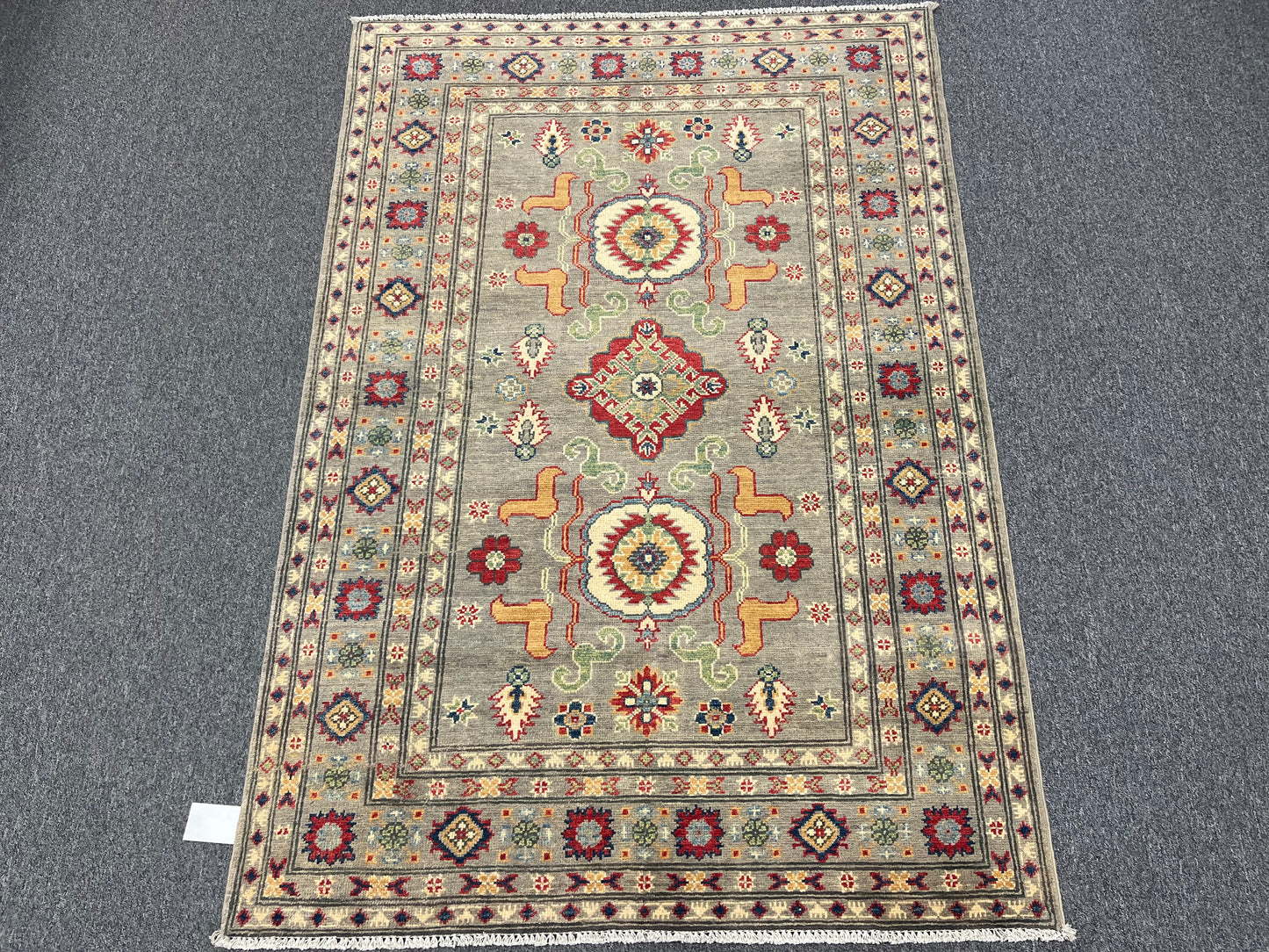 4 X 6 Kazak Handmade Wool Rug # 13671