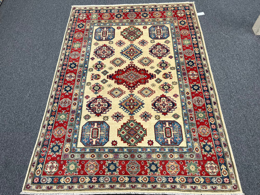 5 X 8 Fıne Kazak Handmade Wool Rug # 13835