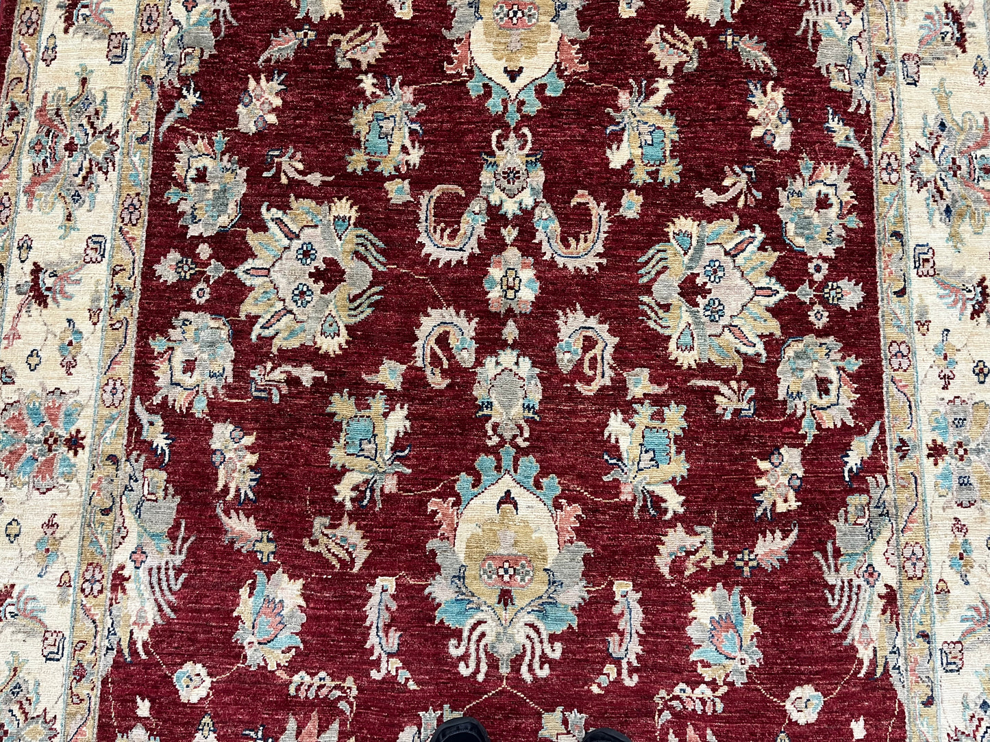 7' X 10' Oushak Ziegler Handmade Wool Rug # 14219