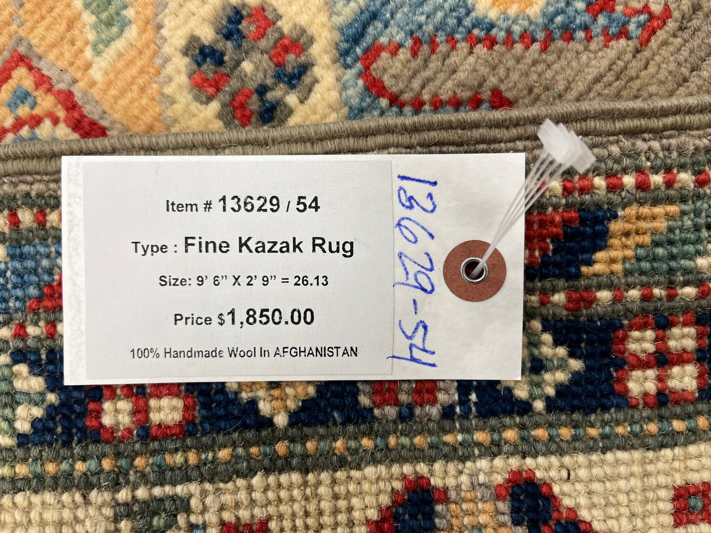 Kazak Runner Gray 2' 9"X10' Handmade Wool Rug # 13629