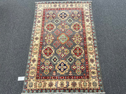 Kazak 4X6 Handmade Wool Rug # 13924