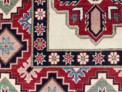 Kazak Beige 9X11 Handmade Wool Rug # 13738