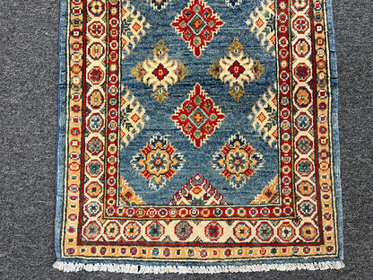 2X3 Blue Kazak Handmade Wool Rug # 13884
