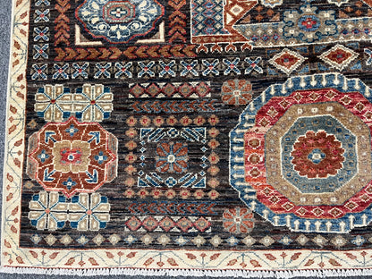 Multicolor Mamluk 5X7 Handmade Wool Rug # 14164