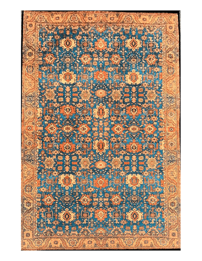 4X6 Mohal floral Machine Washable Area Rug