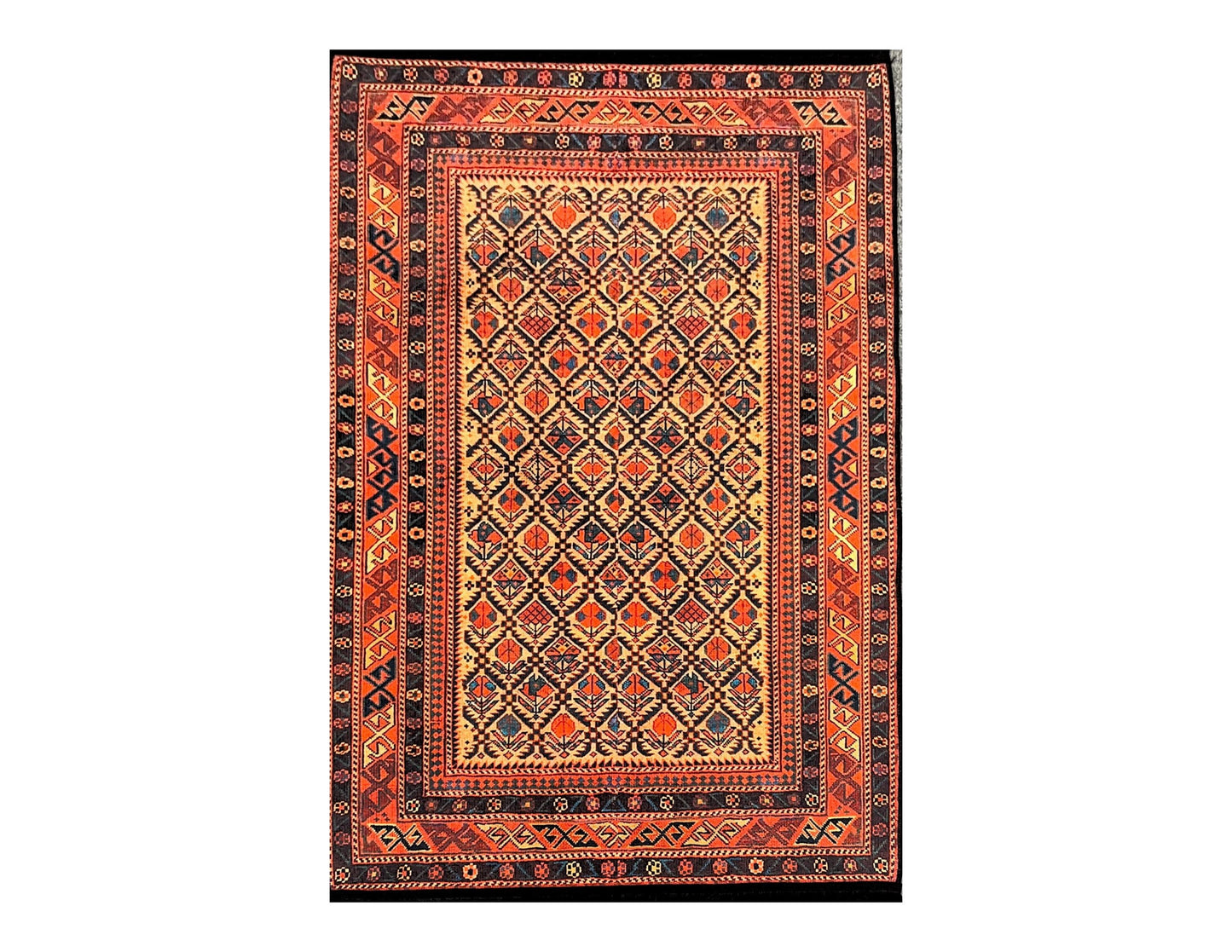 Geometric Machine Washable Area Rug