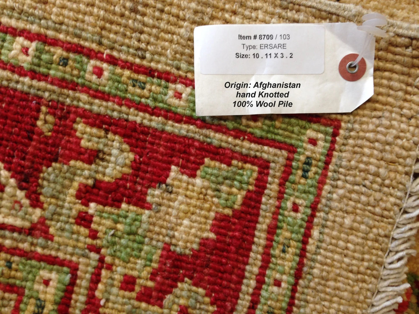 Oushak 3'X11' Handmade Wool Runner Rug # 8709