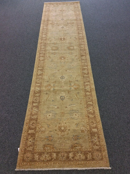 Oushak 2' 7"X12' Handmade Wool Runner Rug # 10875