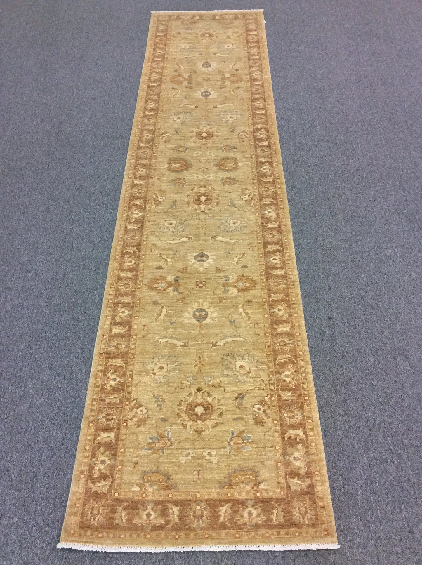 Oushak 2' 7"X12' Handmade Wool Runner Rug # 10875