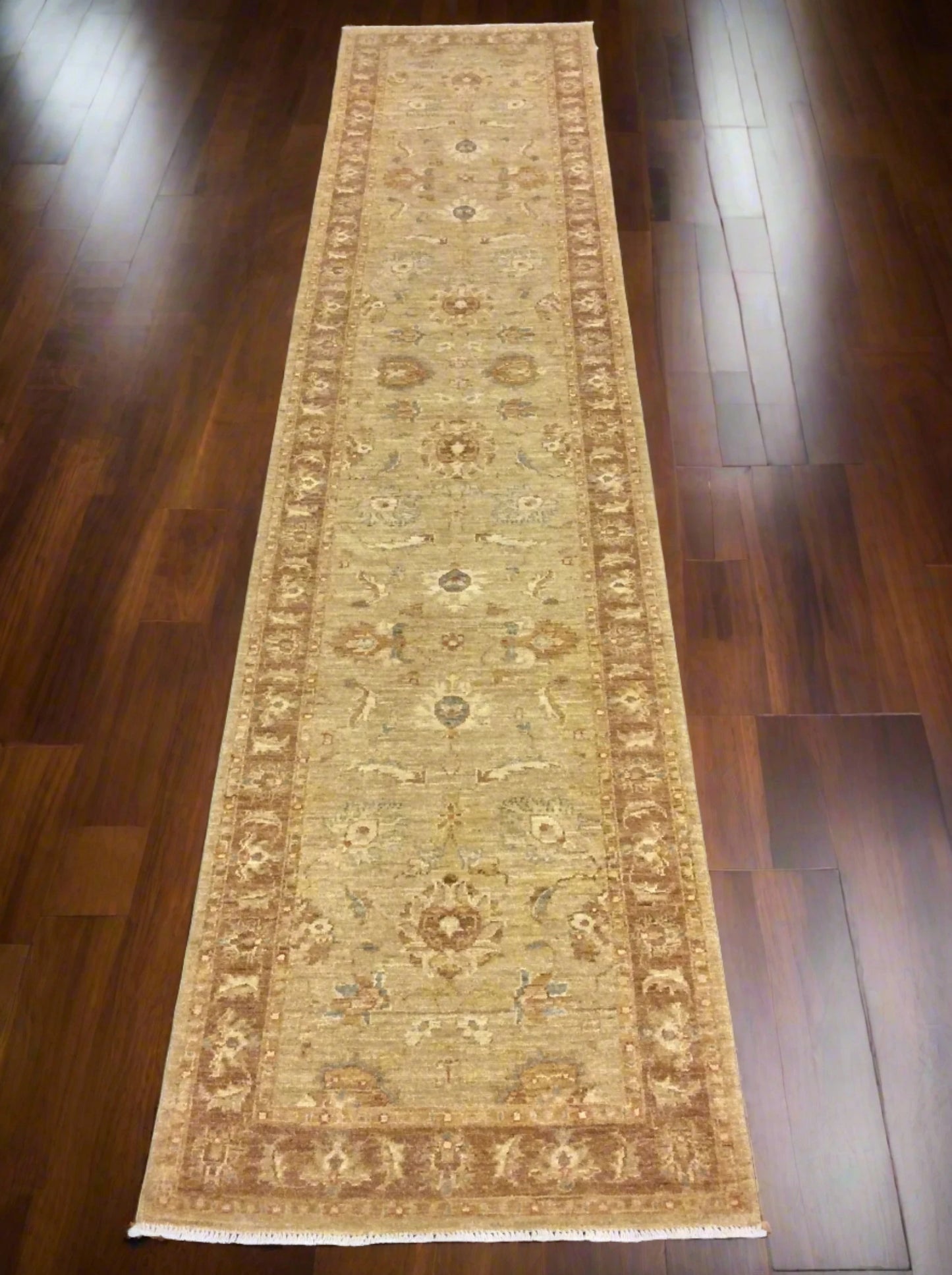 Oushak 2' 7"X12' Handmade Wool Runner Rug # 10875