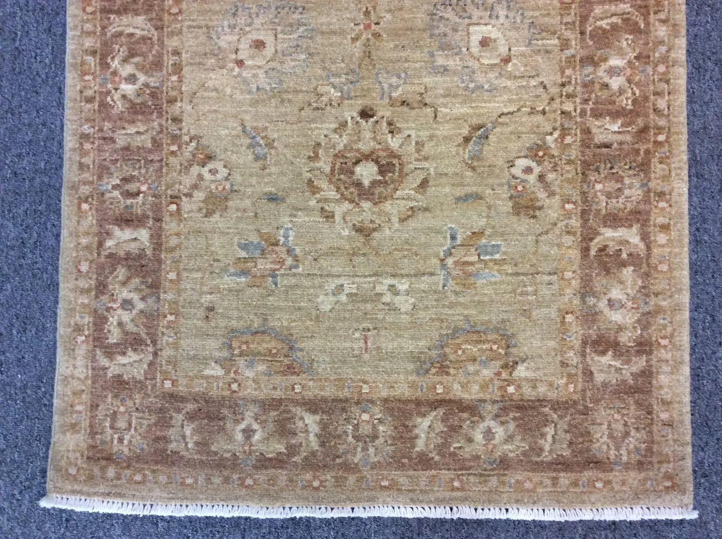 Oushak 2' 7"X12' Handmade Wool Runner Rug # 10875