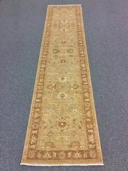 Oushak 2' 7"X12' Handmade Wool Runner Rug # 10875