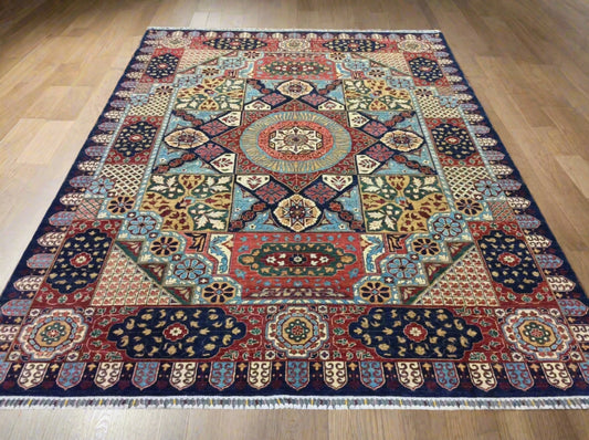 Mamluk 9X12 Multicolor handmade Wool Rug # 11363