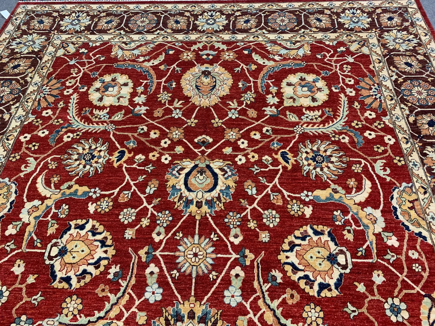 9X12 Red/Burgundy Mahal Handmade Wool Rug # 11263