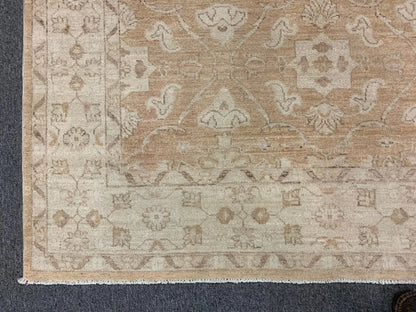 Oushak Ivory/Rest 5X7 Handmade Wool Rug # 9312