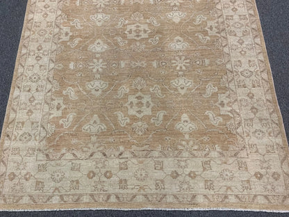 Oushak Ivory/Rest 5X7 Handmade Wool Rug # 9312