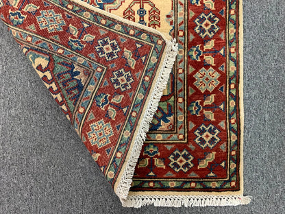 Gold Kazak 3X4 Handmade Wool Rug # 11739