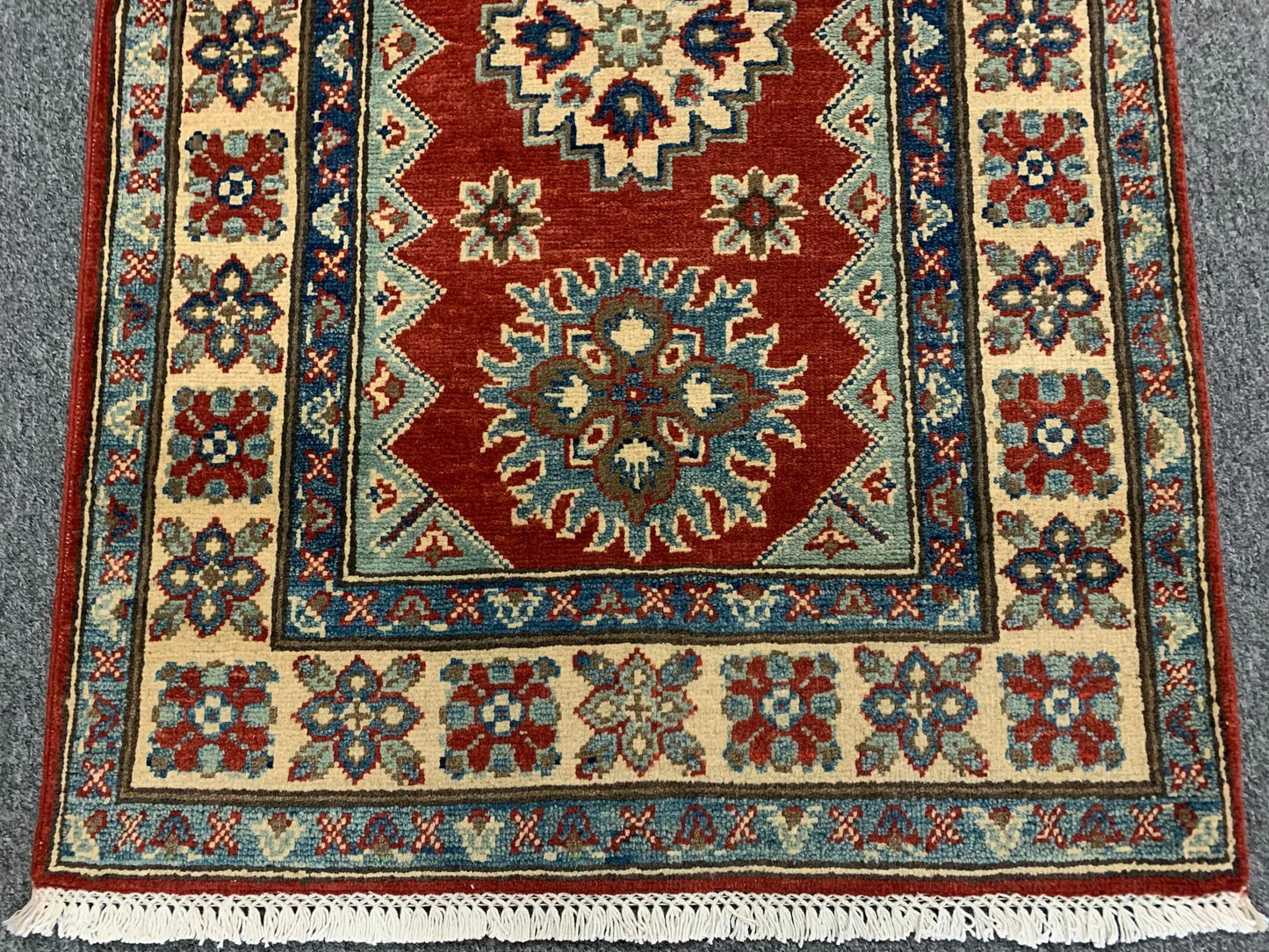Kazak 3X4 Handmade Wool Geometric Rug # 11708