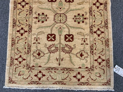 Oushak Ziegler 2' 8"X10'Handmade Wool Runner Rug # 6378