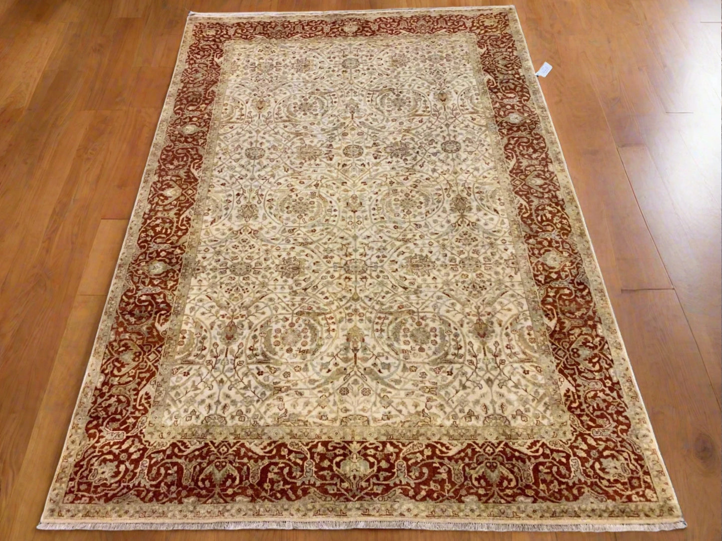 6X9 Indo Haji Jalili Handmade Wool Rug # 10628