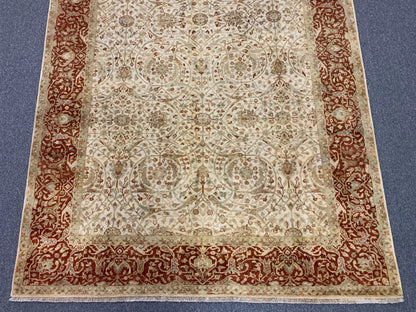 6X9 Indo Haji Jalili Handmade Wool Rug # 10628