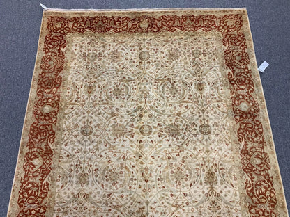 6X9 Indo Haji Jalili Handmade Wool Rug # 10628