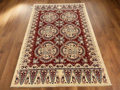 Tribal Afghan Kerman 6X9 Handmade Wool Rug # 9154