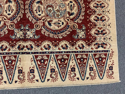 Tribal Afghan Kerman 6X9 Handmade Wool Rug # 9154