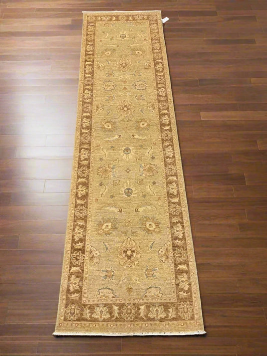 Oushak Ziegler 2' "X9' Handmade Wool Runner Rug # 10870