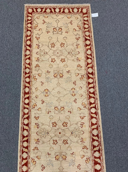 Oushak Ziegler 2' 7"X10' Handmade Wool Runner Rug # 10286